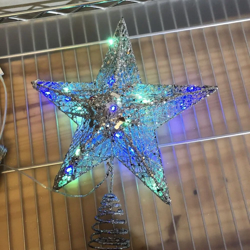 Christmas Star Lights Up And Works Tree Or Table Top